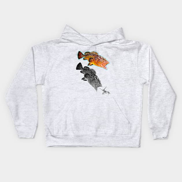 Rockcod Kids Hoodie by Art by Paul